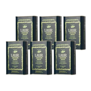 Lata Aceite Laur Arbequina 6x1000ml